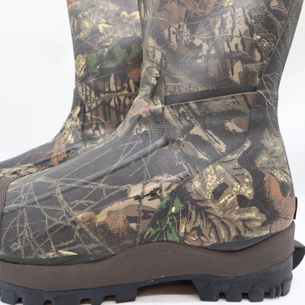 Browning 70100 Waterproof Rubber Boots Mens 8 Camo Hunting NWT